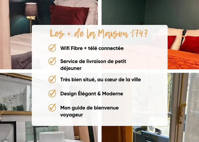 Maison 1747 - Gites De Standing En Vieille-Ville Avec Cour